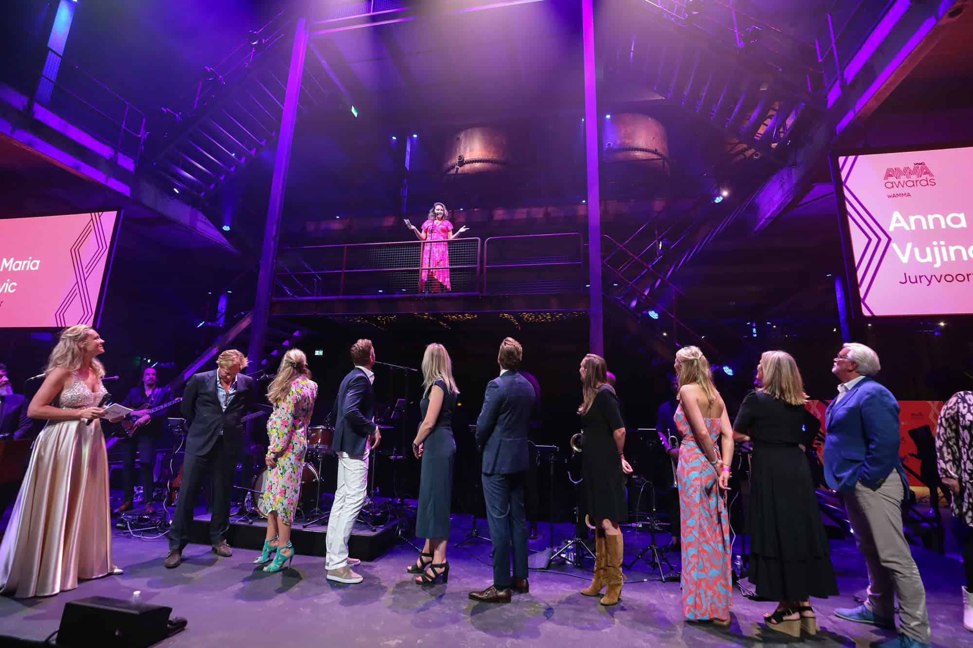 AMMA Awards 2021, SugarFactory, award ceremony, entertainment event, Anna Vujin, jury, stage, attend.